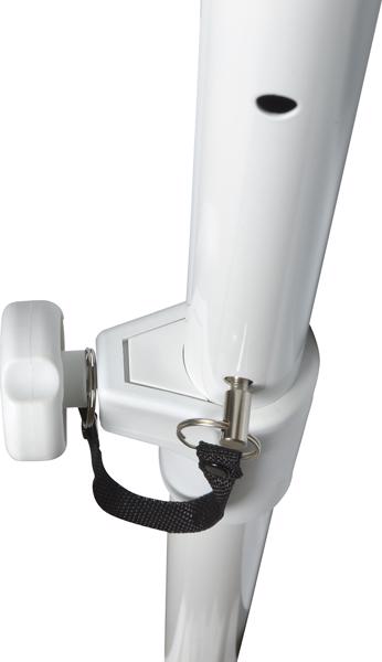 Adjustable Speaker Pole M20 Fixing White 
